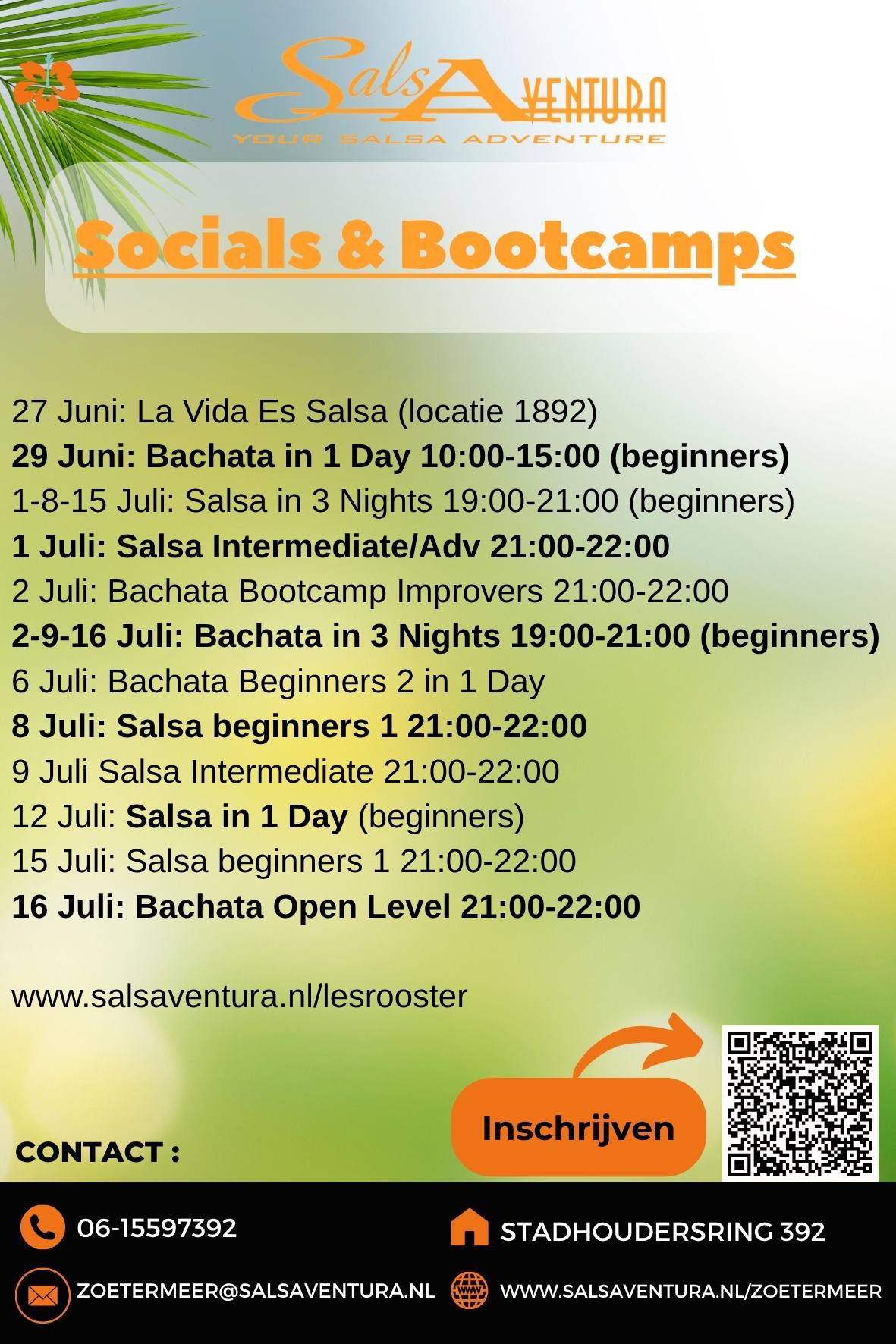 Bootcamp salsa bachata kizomba cursus Bootcamp salsa bachata kizomba cursus