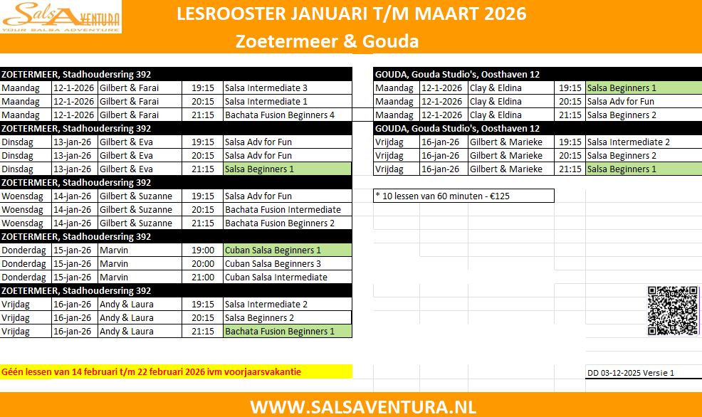 Salsa Bachata Zoetermeer Gouda