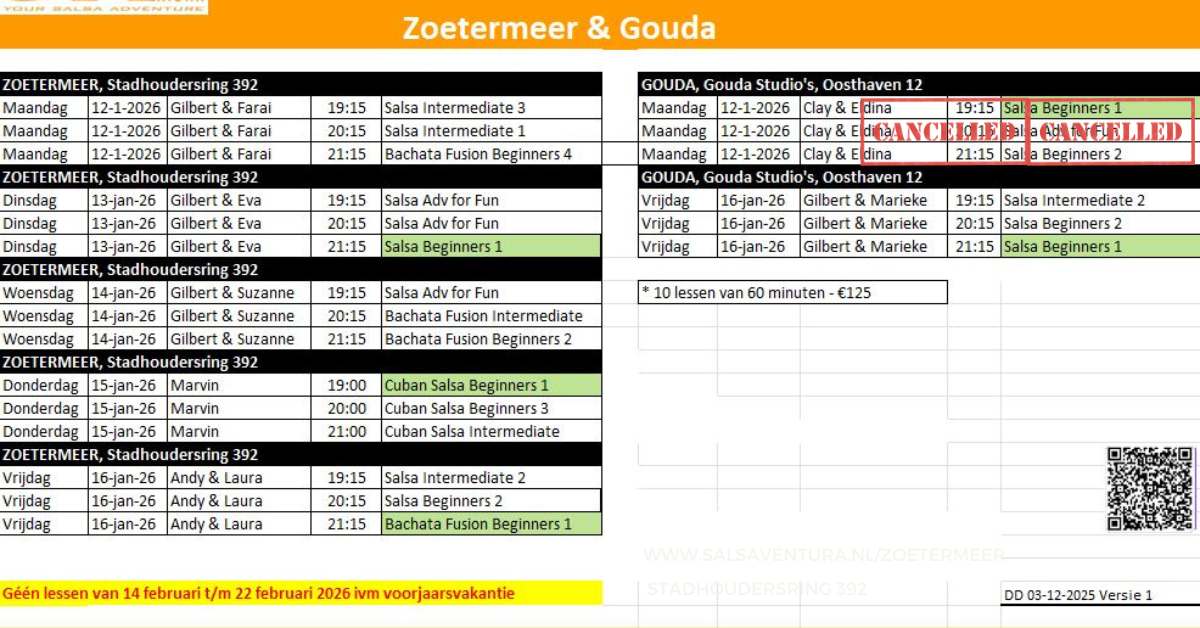 Salsa Bachata Zoetermeer Gouda